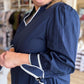 Born to Grow Plus-Size Navy Floral Mini Dress