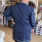 Born to Grow Plus-Size Navy Floral Mini Dress