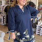 Born to Grow Plus-Size Navy Floral Mini Dress