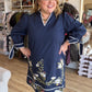 Born to Grow Plus-Size Navy Floral Mini Dress