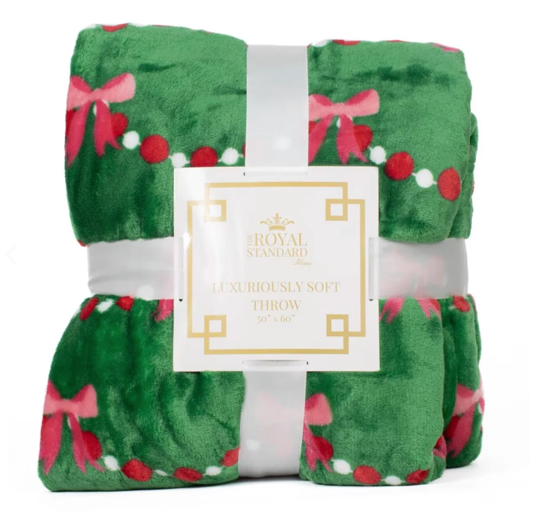 Bow Garland Throw Blanket
