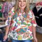 Bright Horizons Curvy Cream Paisley Top