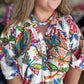Bright Horizons Curvy Cream Paisley Top