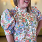 RESTOCKED! Buttercup Breeze Plus-Size Floral Top