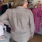 Café Stripe Curvy Mocha Striped Top