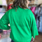 Call Me Casual Curvy Green Drop Shoulder Top
