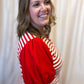 Call the Shots Curvy Red & White Stripe Top