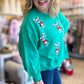 Candy Cane Lane Curvy Sequin Cropped Sweatswirt