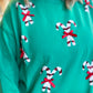 Candy Cane Lane Curvy Sequin Cropped Sweatswirt