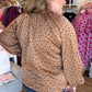 Cappuccino Kiss Curvy Polka Dot Top
