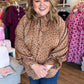 Cappuccino Kiss Curvy Polka Dot Top