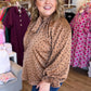 Cappuccino Kiss Curvy Polka Dot Top
