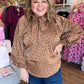 Cappuccino Kiss Curvy Polka Dot Top