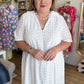 Catalina Chic Plus-Size White Eyelet Maxi Dress