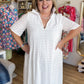 Catalina Chic Plus-Size White Eyelet Maxi Dress
