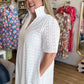 Catalina Chic Plus-Size White Eyelet Maxi Dress