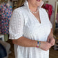 Catalina Chic Plus-Size White Eyelet Maxi Dress