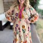 Chic Cellars Curvy Tax Mix Floral Midi Dress