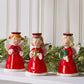 Christmas Angel Hand-Painted Candleholder