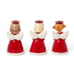 Christmas Angel Hand-Painted Candleholder