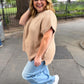 City Chic Curvy Latte Sweater Top