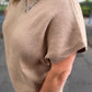 City Chic Curvy Latte Sweater Top