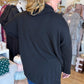 Classic Americano Curvy Black Turtleneck Knit Top