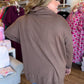 Classic Cocoa Curvy Mocha Turtleneck Knit Top