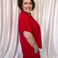 Coach's Favorite Plus-Size Red Textured Set