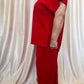 Coach's Favorite Plus-Size Red Textured Set