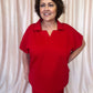 Coach's Favorite Plus-Size Red Textured Set