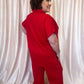 Coach's Favorite Plus-Size Red Textured Set