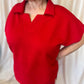 Coach's Favorite Plus-Size Red Textured Set