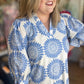 Coastal Confetti Curvy Blue Mini Dress