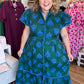 Cobalt & Clover Plus-Size Button Down Midi Dress