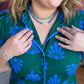 Mint Quartz Beaded Gemstone Necklace