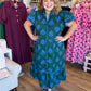 Cobalt & Clover Plus-Size Button Down Midi Dress
