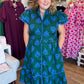 Cobalt & Clover Plus-Size Button Down Midi Dress