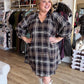 Coco Check Curvy Black Plaid Mini Dress