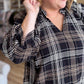 Coco Check Curvy Black Plaid Mini Dress