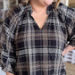 Coco Check Curvy Black Plaid Mini Dress