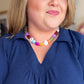 Color Pop Mixed Shape Beaded Necklace