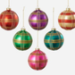 Colorful Plaid Ball Ornament