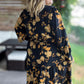 Confidence in Sunshine Plus-Size Long Sleeve Black Floral Maxi Dress