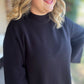 Cozy & Chic Curvy Black Sweater