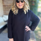 Cozy & Chic Curvy Black Sweater