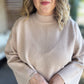 Cozy & Chic Curvy Oatmeal Sweater