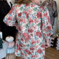 Daisy Daydream Curvy Rust Mix Floral Mini Dress