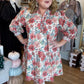 Daisy Daydream Curvy Rust Mix Floral Mini Dress