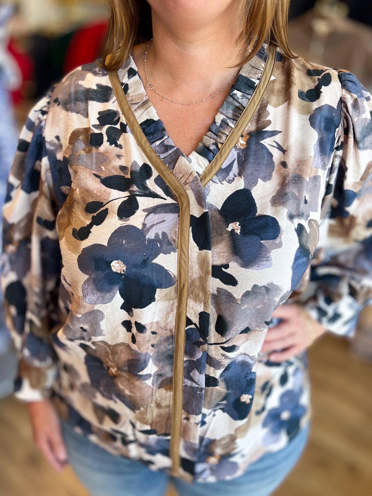 Dare to Dream Plus-Size Watercolor Floral Top